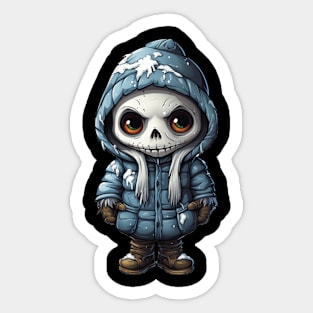 Spooky figure in mask perfect for halloween ! Sticker